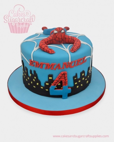 Spider Man Birthday Cake