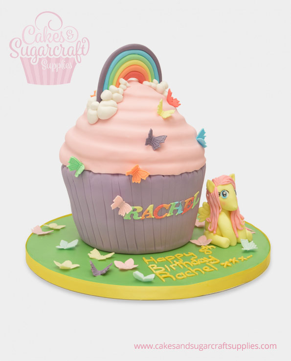 Rainbow dash giant cupcake