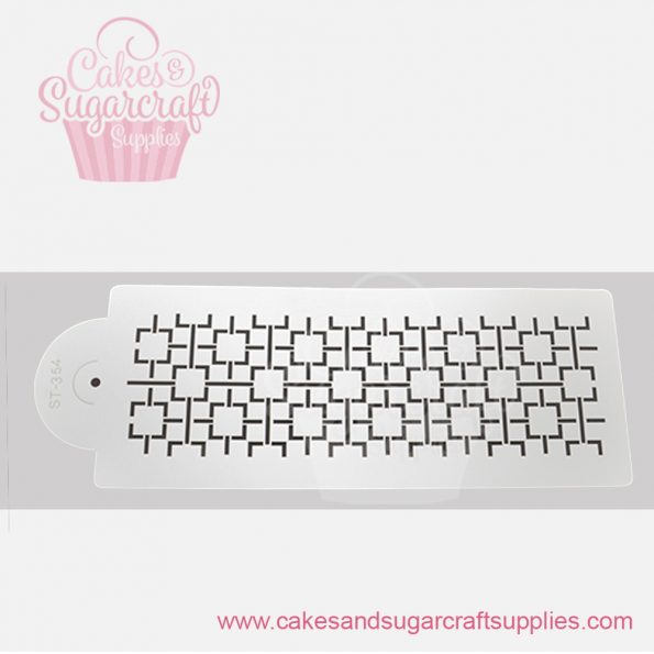 Joined-Square-Side-Design-Cake-Stencil-ST-354